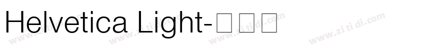 Helvetica Light字体转换